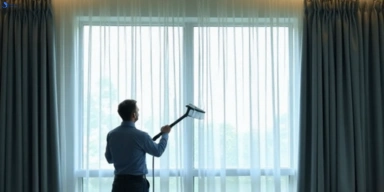 Commercial curtain stain removal service ormiston hotels offices restaurants